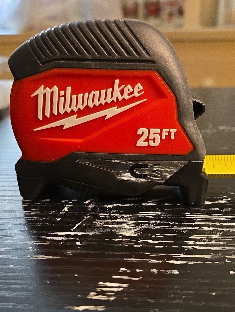 25ft Tape Measure - Red and Black